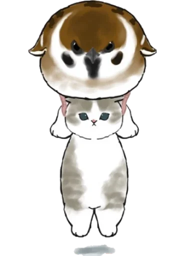 Стикер Kittens mofu_sand 2 🦅