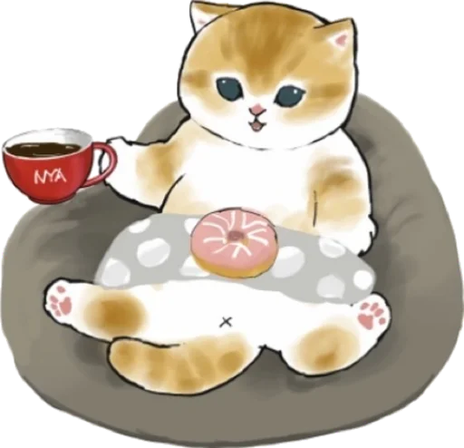 Kittens mofu_sand 2 sticker 🍩