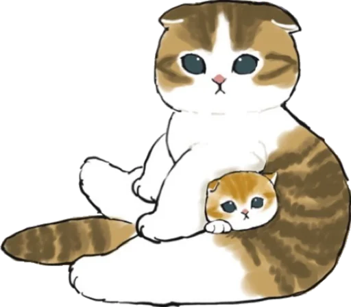Kittens mofu_sand 2 sticker 🙂