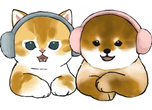 Kittens mofu_sand 2 sticker 🎧