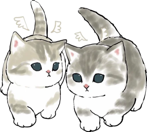 Стикер Kittens mofu_sand 2 👼