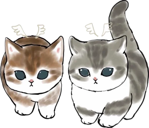 Kittens mofu_sand 2 naljepnica 👼