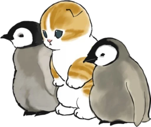 Kittens mofu_sand 2 stiker 🐧