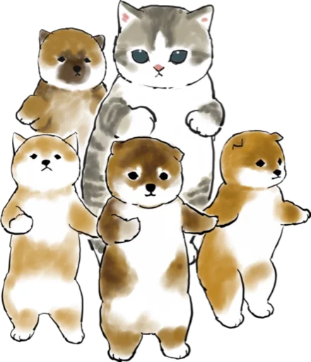 Kittens mofu_sand 2 sticker 🐶
