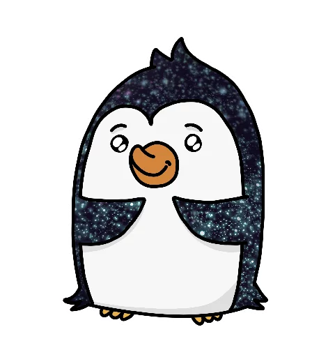 Telegram stickers КОСМИЧЕСКИЕ пингвины
