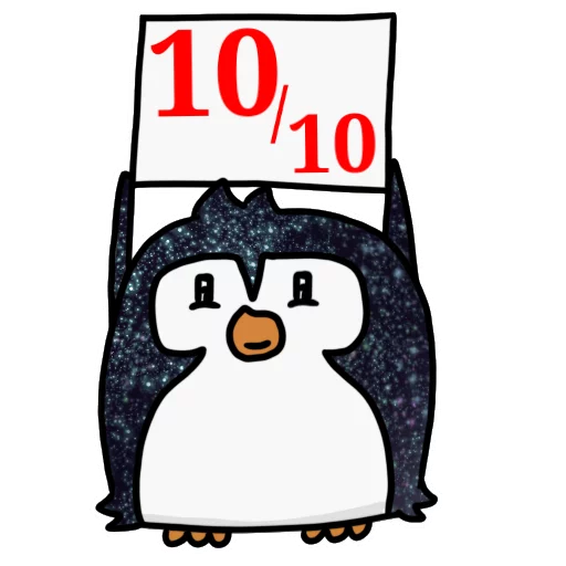 КОСМИЧЕСКИЕ пингвины sticker 🔟