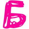 Telegram emojis розовые буквы