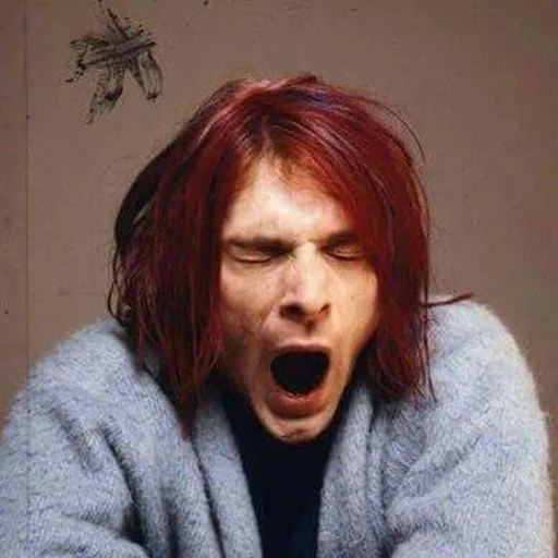 Kurt Cobain (Nirvana) sticker 😴
