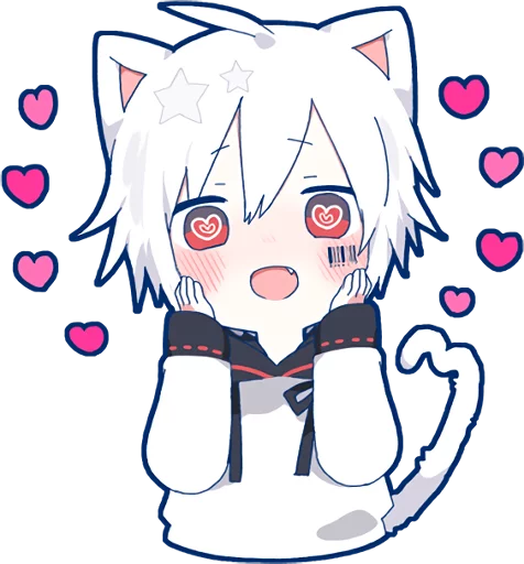 Mafumafu Sticker (cat) emoji 😍