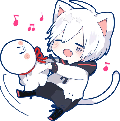 Telegram Sticker «Mafumafu Sticker (cat)» 🎵