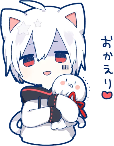 Telegram Sticker «Mafumafu Sticker (cat)» 😈