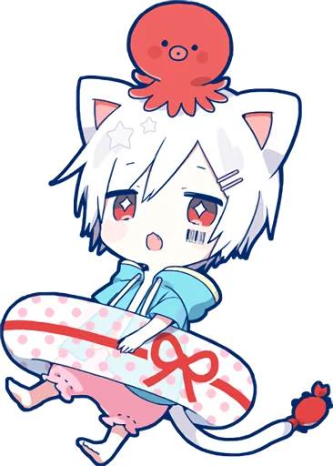 Емодзі Mafumafu Sticker (cat) 🐙