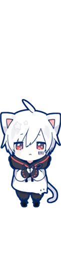 Mafumafu Sticker (cat) emoji 😶
