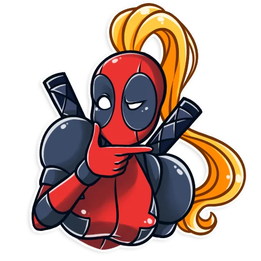 Lady Deadpool emoji 