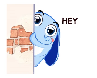 Telegram stickers Little Blue Elephant