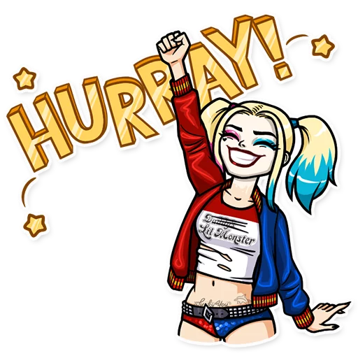 Telegram Sticker «Harley Quinn» 