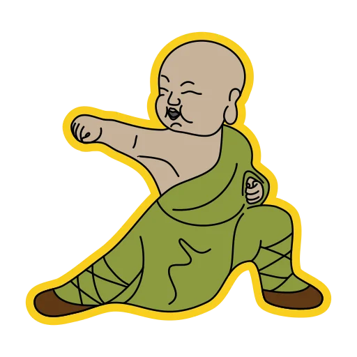 little buddha 🙏 pelekat 🤛