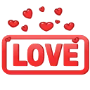 Telegram emoji LOVE