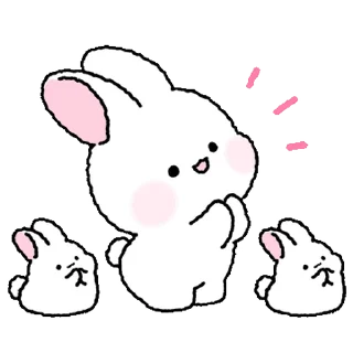 Lovely Rabbit Tozzi emoji 👏