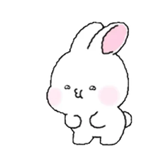 Lovely Rabbit Tozzi emoji 😙
