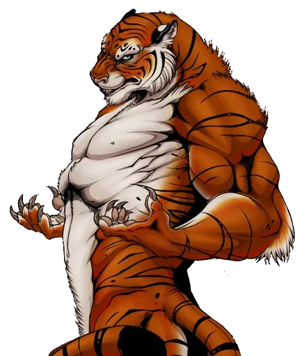 Telegram stickers Male Tiger