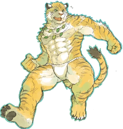 Male Tiger sticker 🐯
