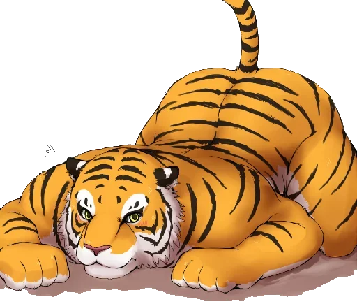 Male Tiger sticker 🐯