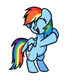 My little pony dance emoji 🌈