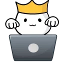 Marshmallow King emoji 👨‍💻