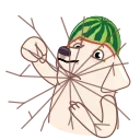 Melon Dog emoji 👊