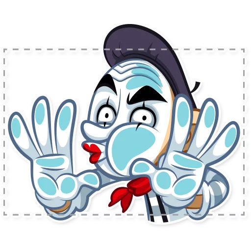 Mike The Mime sticker ✋