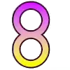 Градиентовый алфавит emoji 😕