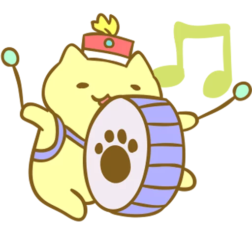 Kitty March Band sticker 🥁