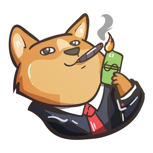 Telegram stickers Crypto Doge