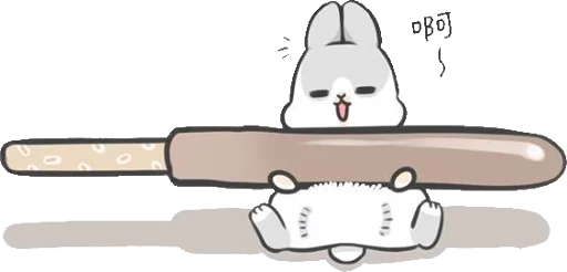Telegram Sticker «Machiko Rabbit» 