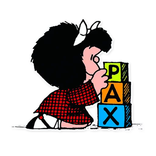 Mafalda Pack pelekat ☮️