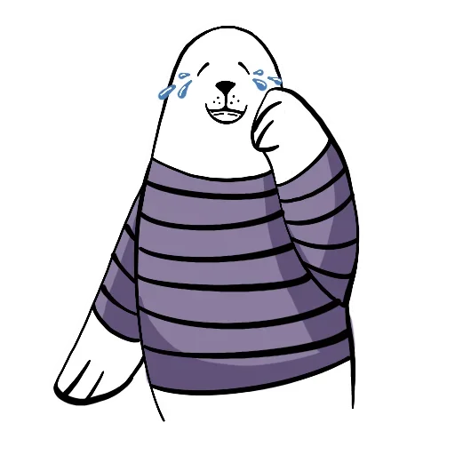 Sticker de Telegram «Мне лень-я Тюлень» 😚