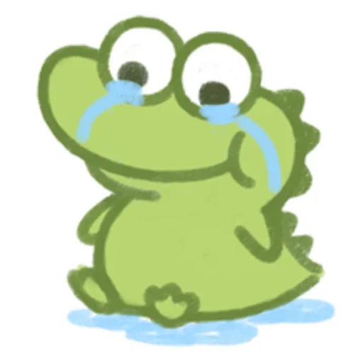 Cute Crocodile emoji 😓