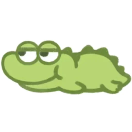 Эмодзи Cute Crocodile 🙂