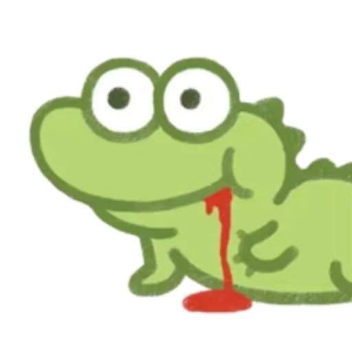 Эмодзи Cute Crocodile 🙏