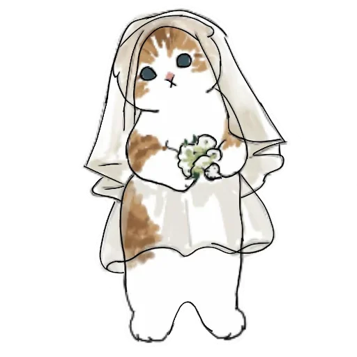 Коты mofu_sand  sticker 👰