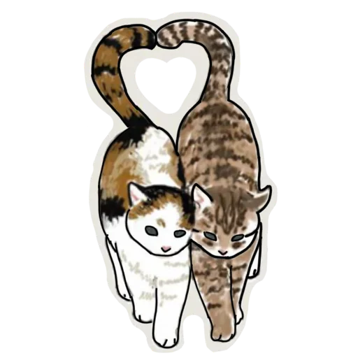 Коты mofu_sand sticker ❤