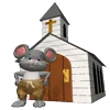 Стикер Mouse and arts ⛪️