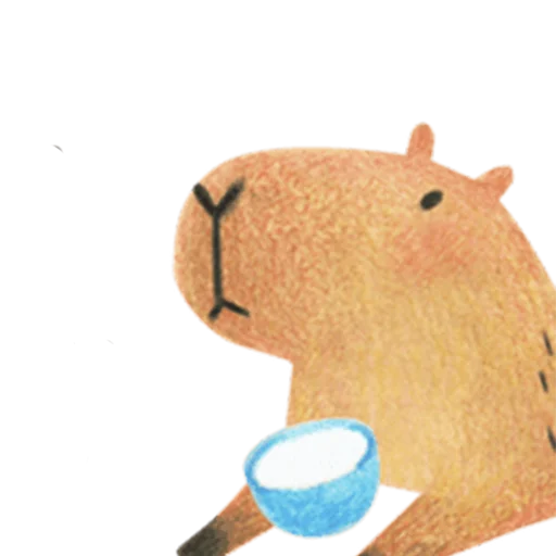 Mr. Capybara pelekat 🥛