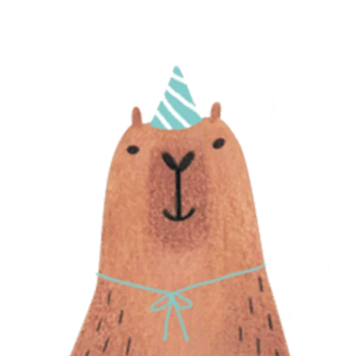 Mr. Capybara sticker 🎉