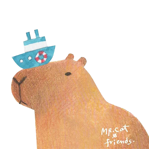 Mr. Capybara naljepnica 🛳