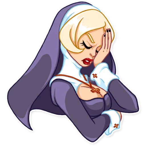 Naughty Nun sticker 🤦