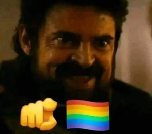 No gays! emoji 🏳️‍🌈
