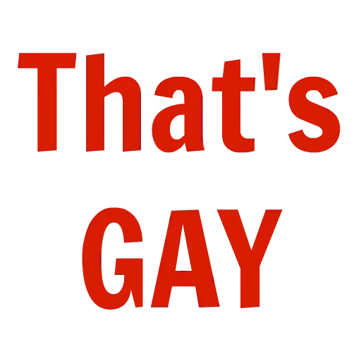 No gays! emoji 🏳‍🌈
