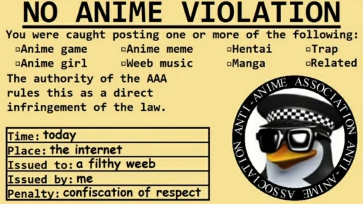 No Anime emoji 🚷